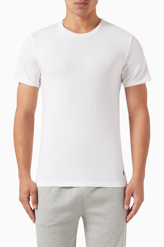 

Classic Undershirt in Stretch Cotton , Set of 2, White