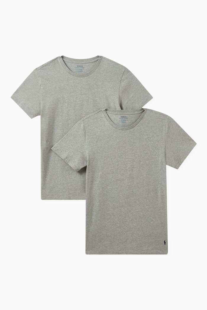 

Classic Undershirt in Stretch Cotton , Set of 2, Grey