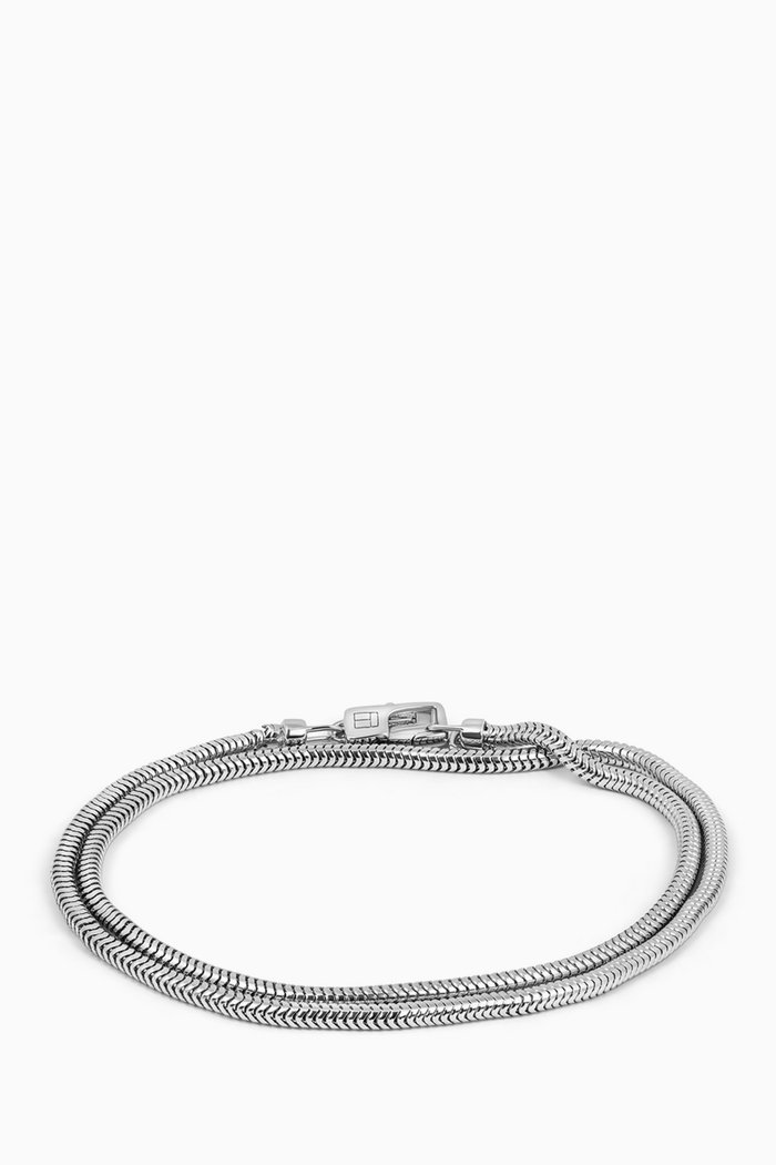 

Serpente Chain Bracelet in Rhodium-plated Sterling Silver