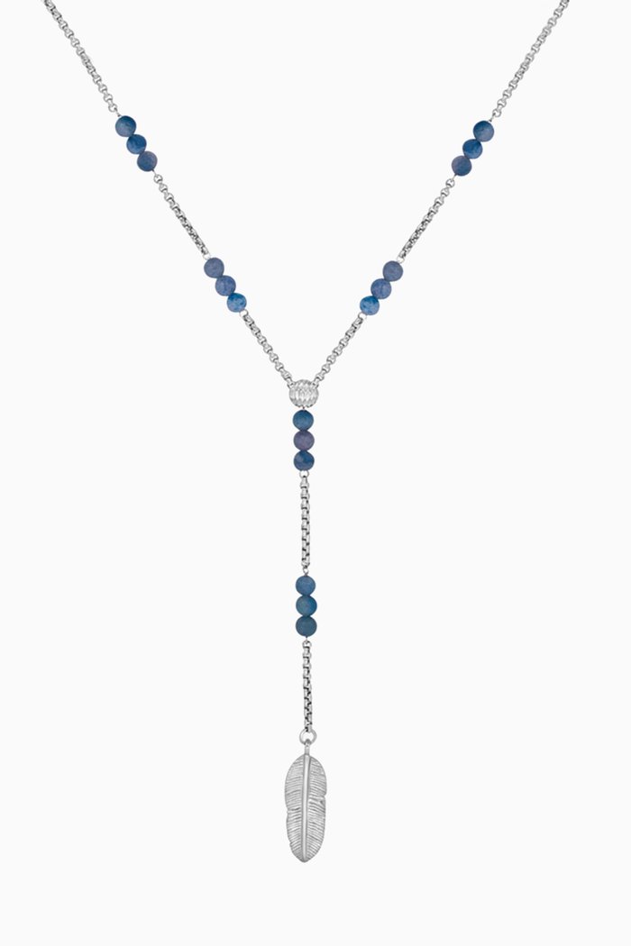 

Capri Plume Necklace in Rhodium-plated Sterling Silver