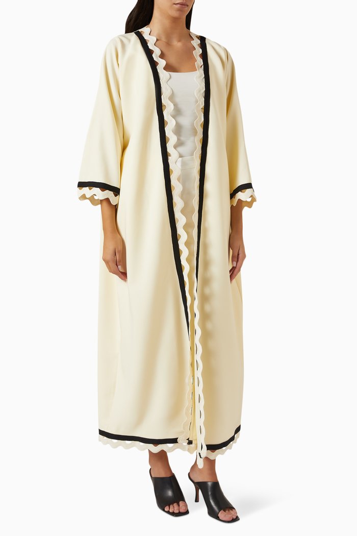 

Embroidered Abaya, Neutral