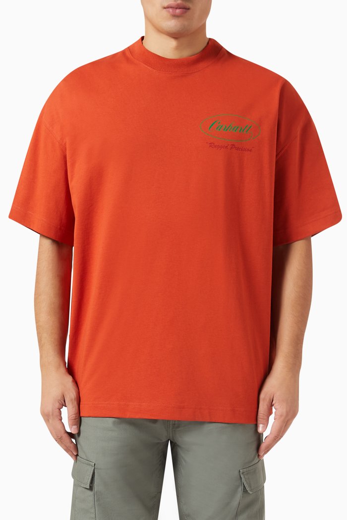 Trophy T-shirt in Cotton-jersey, Orange
