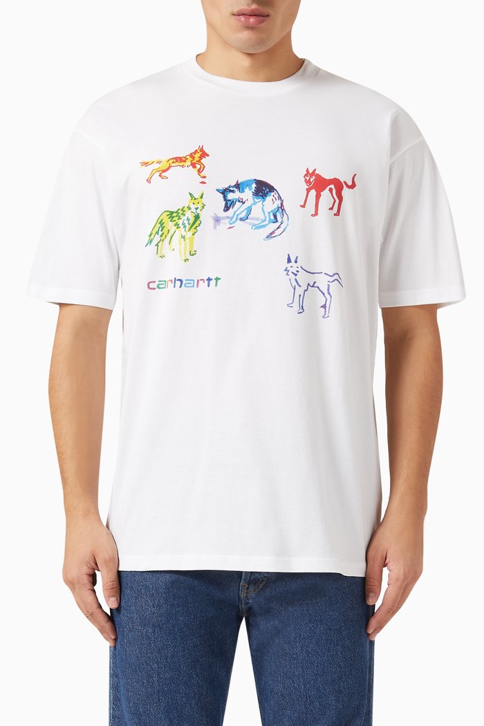 x Ollie Mac Huskies T-shirt in Cotton-jersey, White