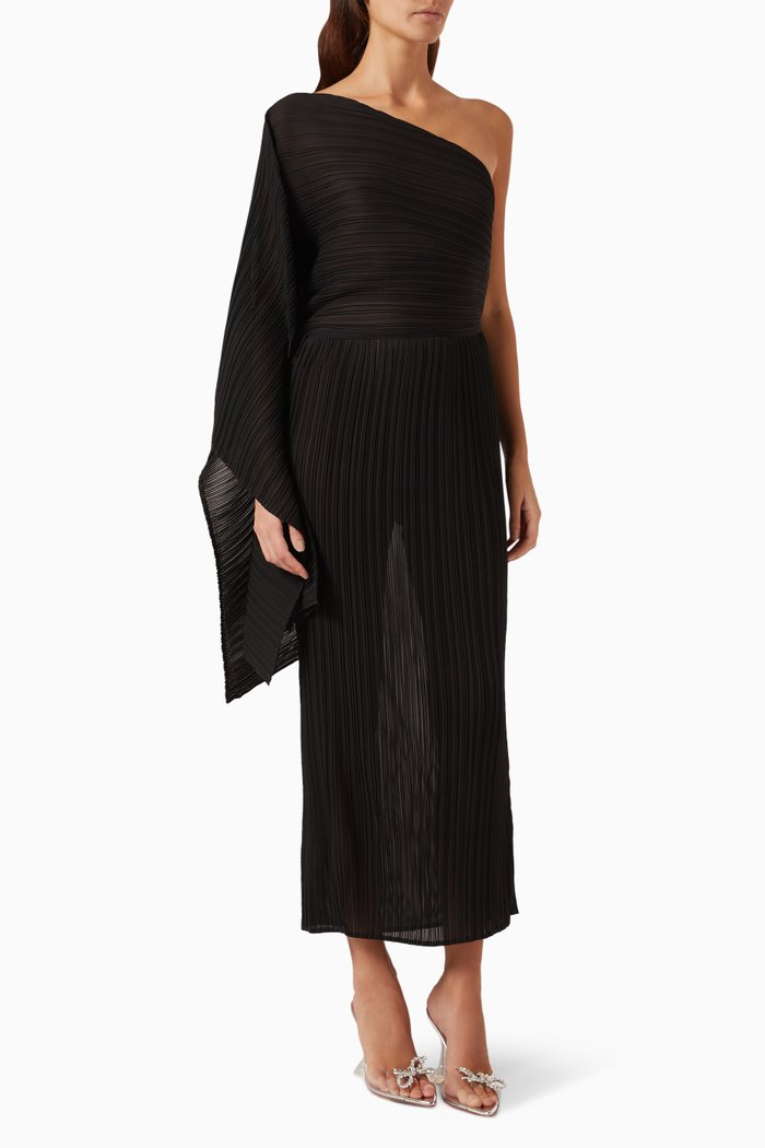 

Kelly One-shoulder Dress, Black