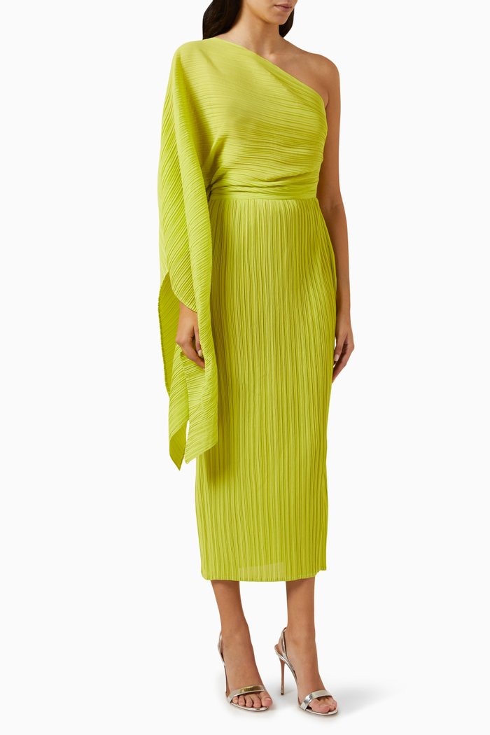 

Kelly One-shoulder Dress, Yellow