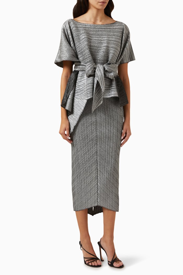 

Kallista Cape Gown, Silver
