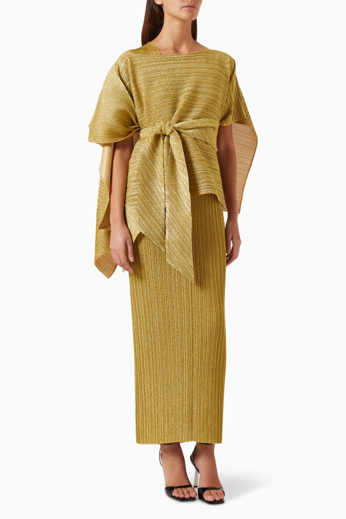 

Kallista Cape Gown, Gold