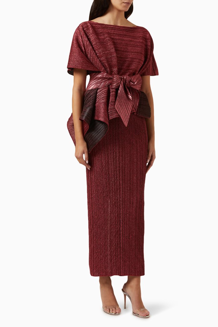 

Kallista Cape Gown, Red
