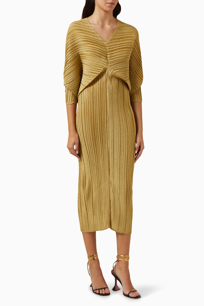 

Aika Metallic Dress, Gold