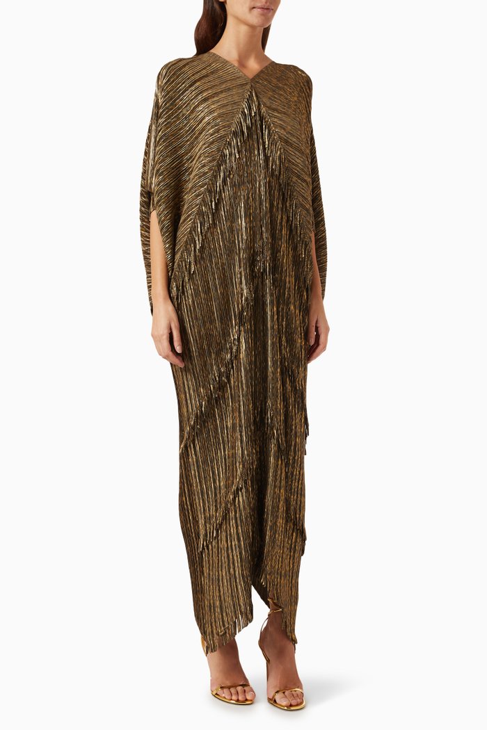 

Kimono Fringe Dress, Green
