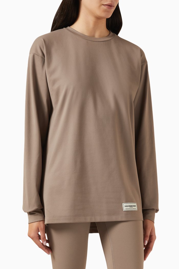 

Long-sleeve T-shirt in Softskin100©, Neutral