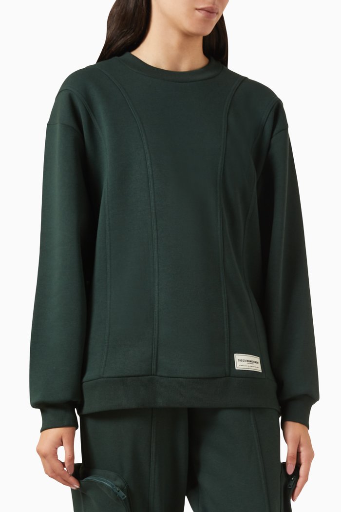 

Global-print Sweatshirt in Softskin100©, Green