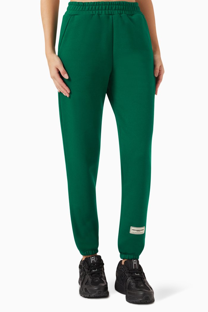 

Regular-fit Sweatpants in Organic-cotton Blend, 28.5", Green