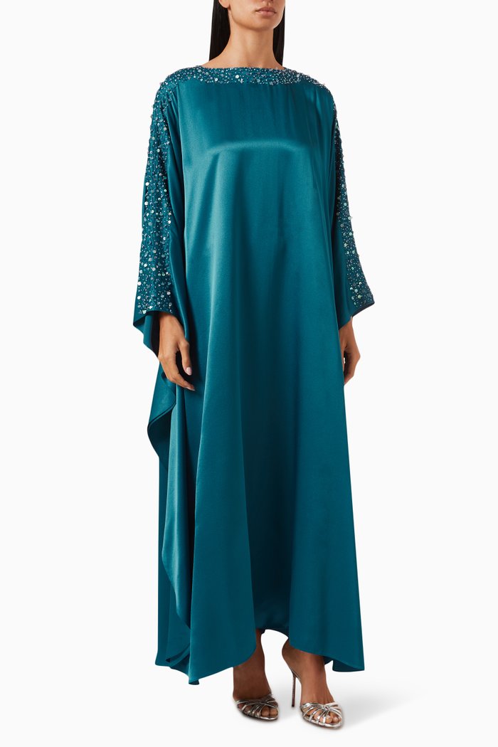 

Sequin-embellished Kaftan, Blue