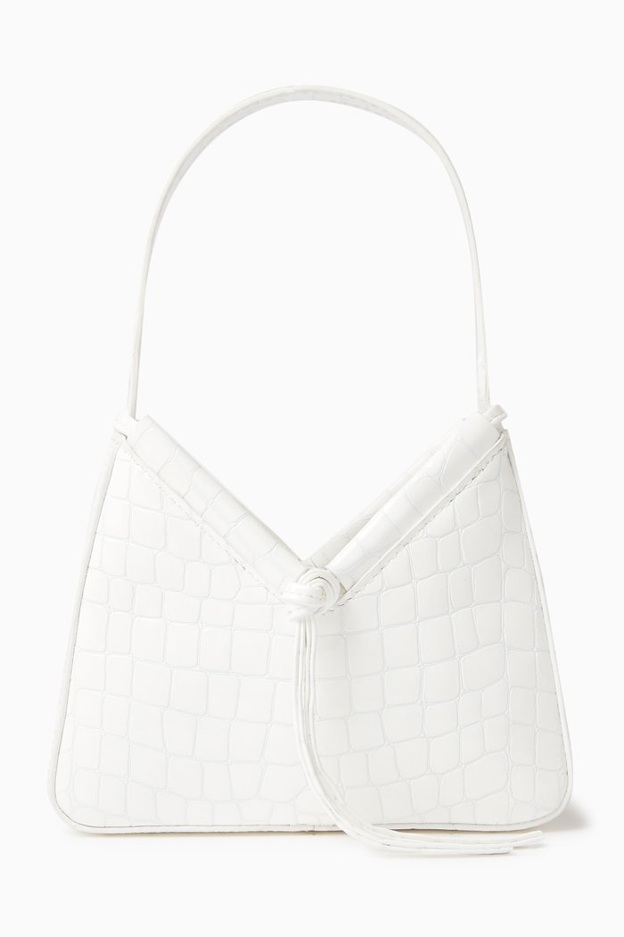 

Mini Chiara Convertible Shoulder Bag in Nappa, White