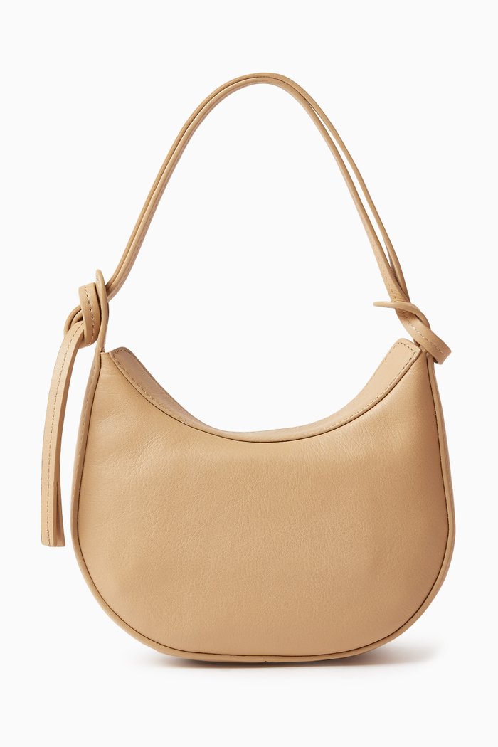 

Mini Rosetta Shoulder Bag in Nappa, Neutral