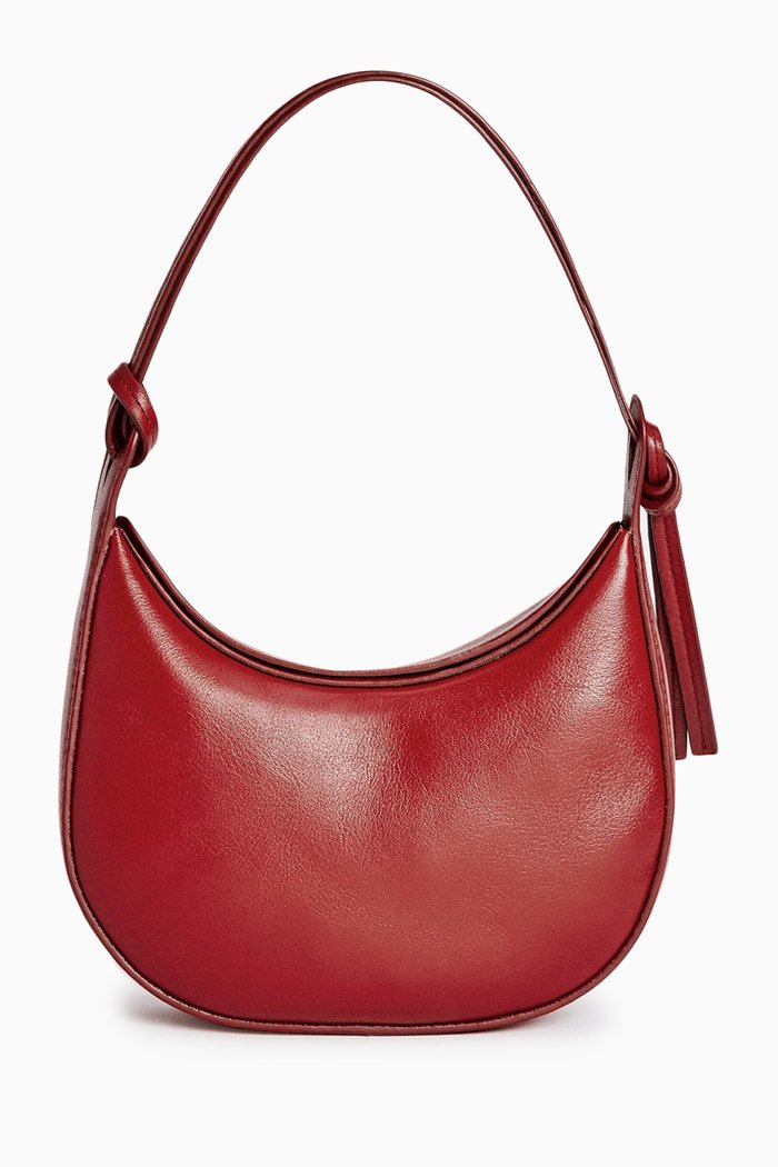 

Mini Rosetta Shoulder Bag in Nappa, Red