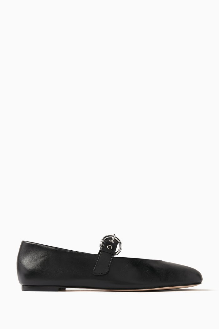 

Bethany Ballet Flats in Nappa, Black