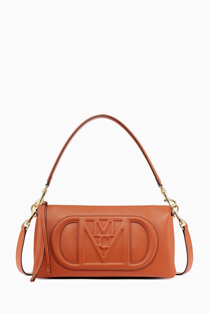 

Small Mode Travia Shoulder Bag in Spanish Calf Leather, Brown