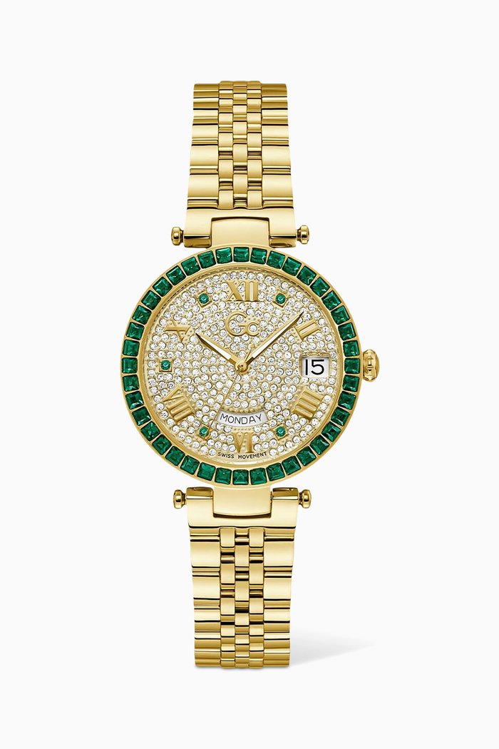 

Flair Quartz Crystal Stainless Steel Watch, 34mm, White
