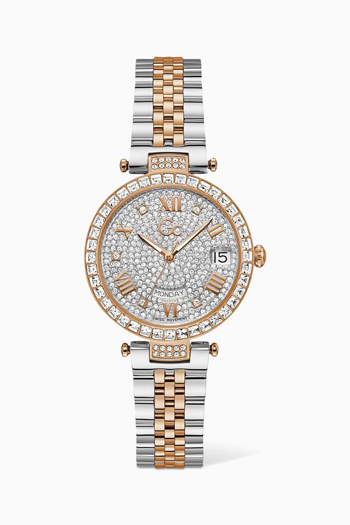

Flair Quartz Crystal Stainless Steel Watch, 34mm, White
