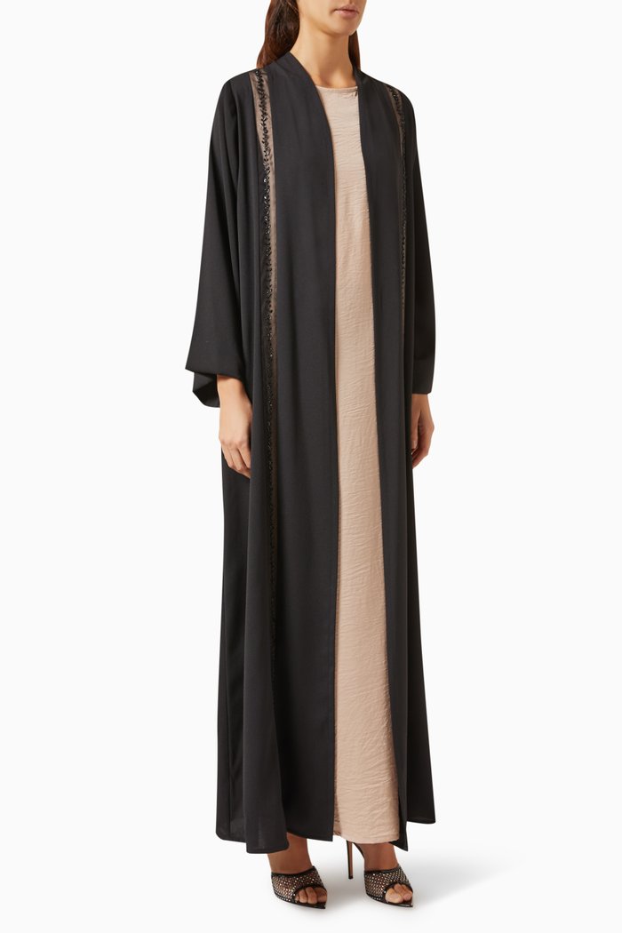 

3-piece Abaya Set, Black