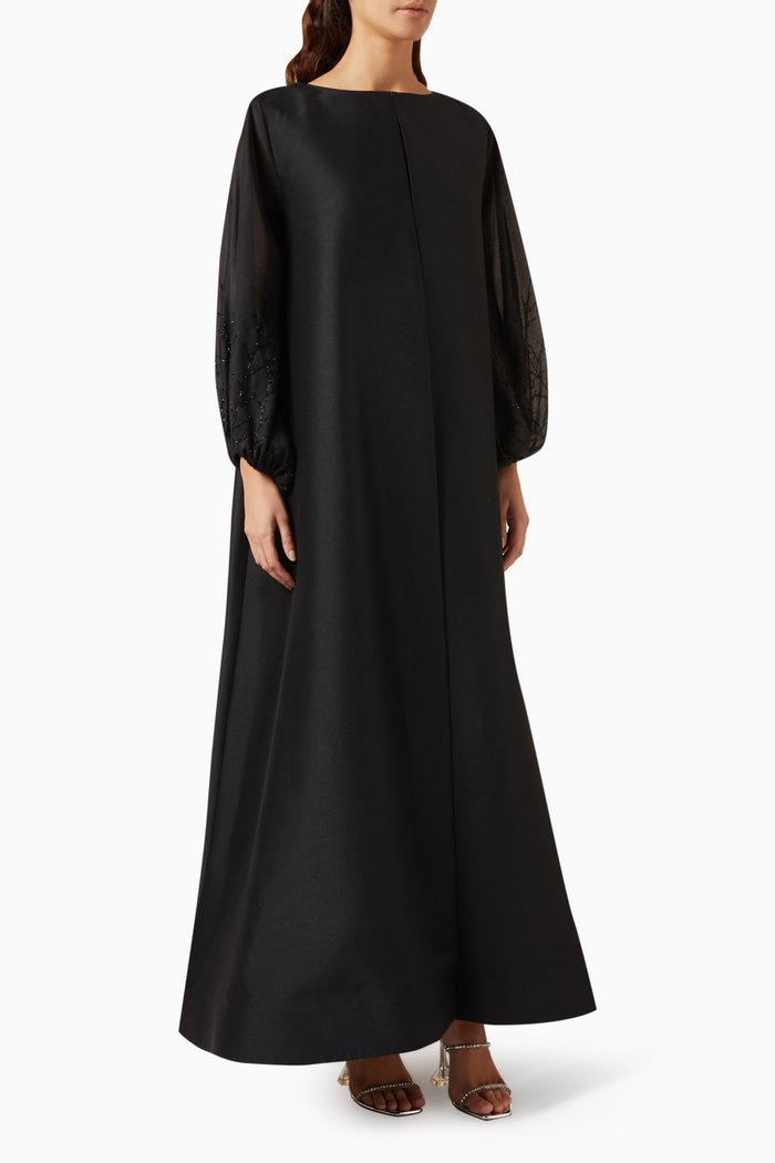 

3-piece Abaya Set, Black