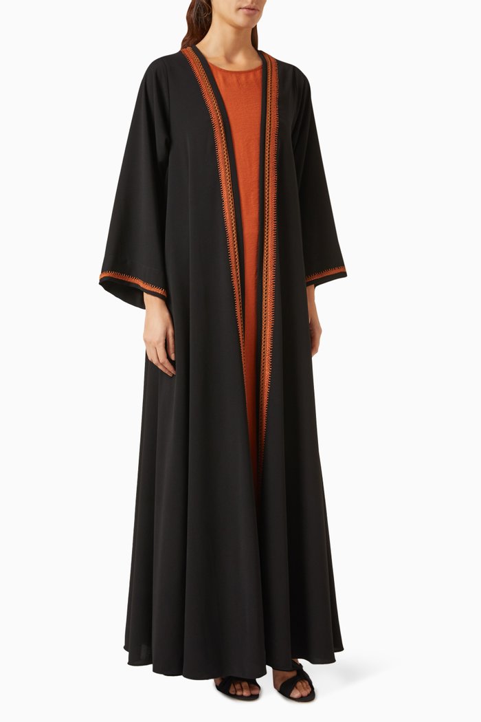 

3-piece Abaya Set, Black
