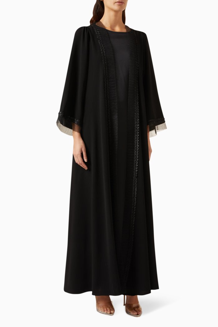

3-piece Abaya Set, Black