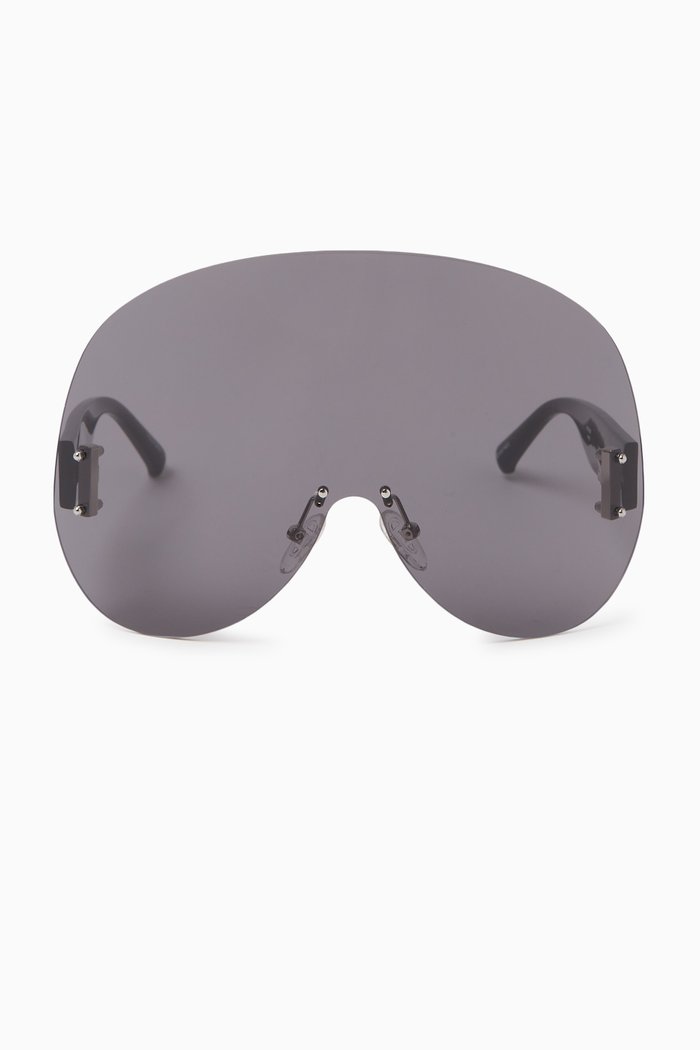 

Karl Oversized Sunglasses in Acetate, Black