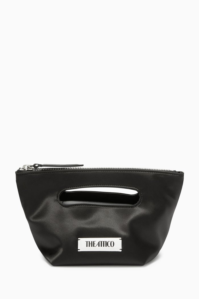 

Via Dei Giardini 15 Tote Bag in Satin, Black