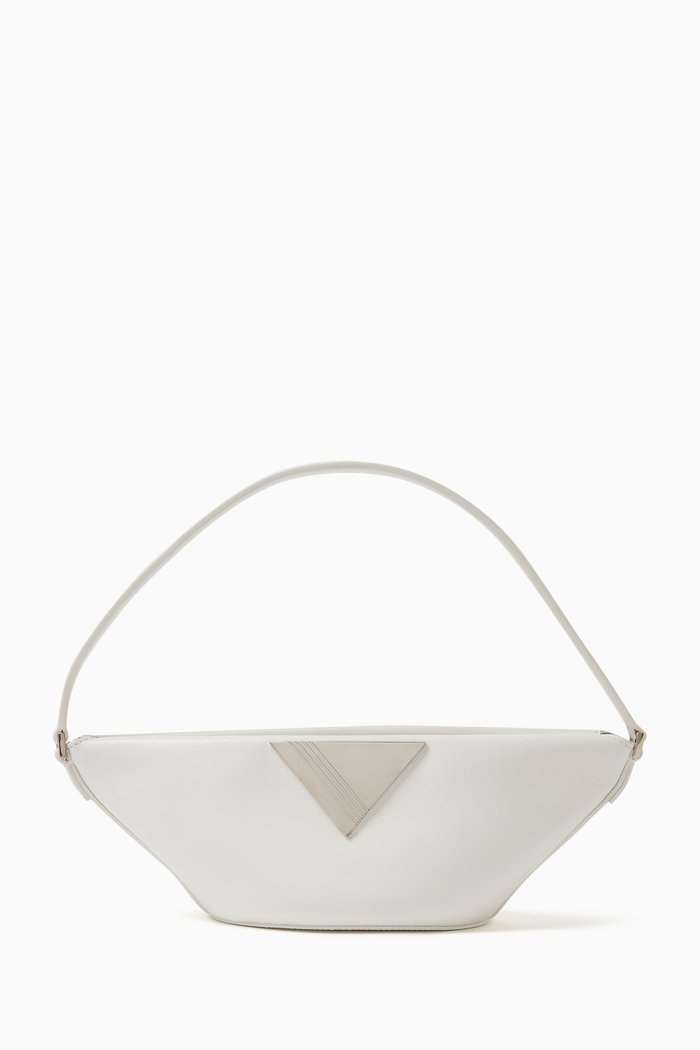 

Piccola Shoulder Bag in Calf Leather, White