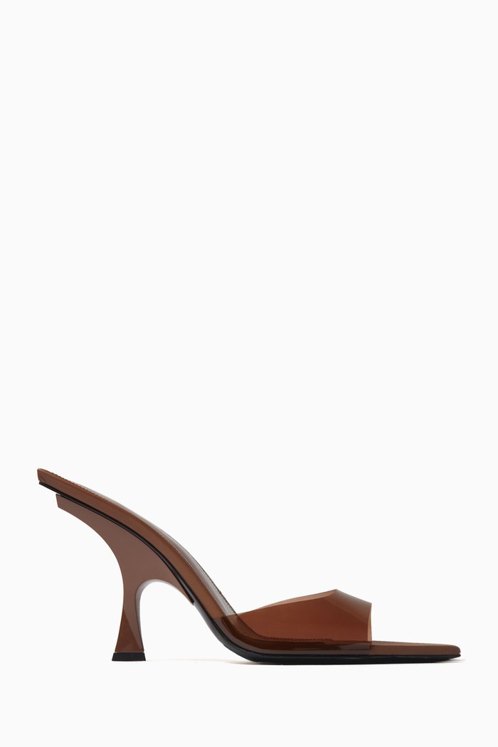 

Ester 95 Mules in PVC, Brown