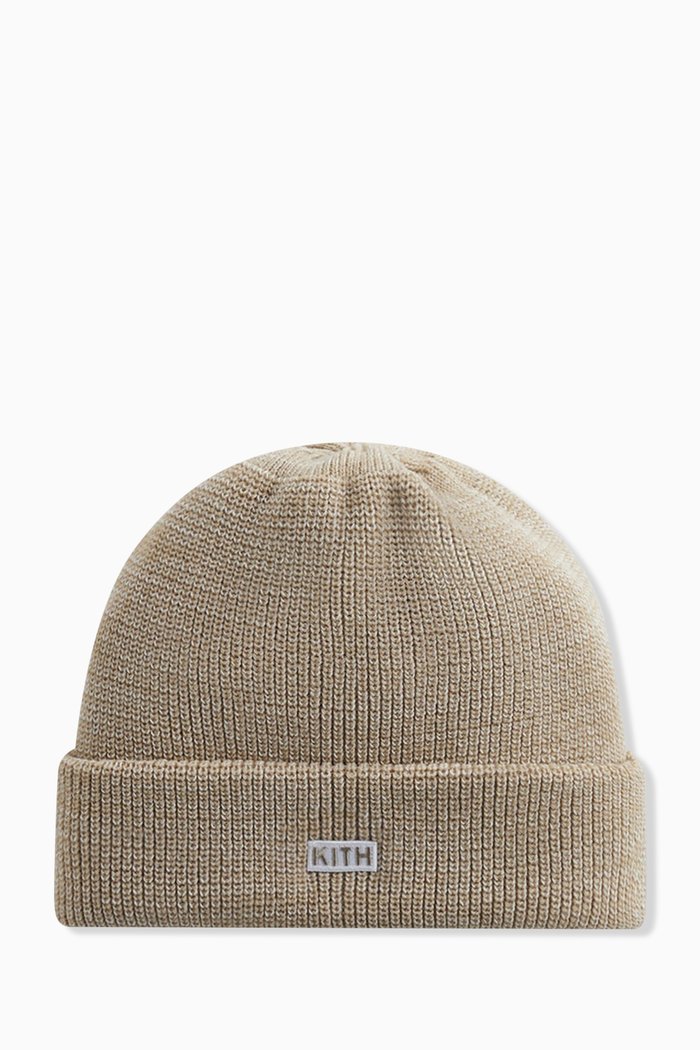 

Classic Logo Beanie in Wool-blend, Neutral