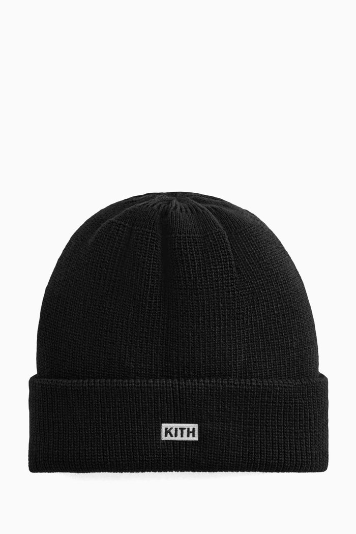 

Classic Logo Beanie in Wool-blend, Black