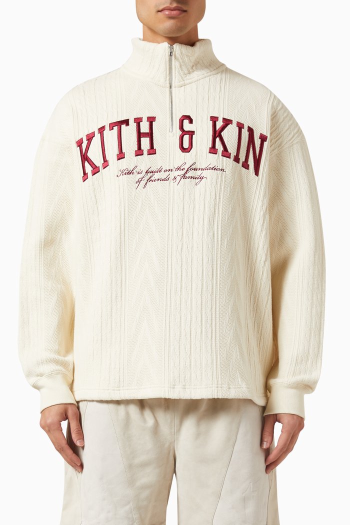 

Osborn Quarter Zip Sweatshirt in Cotton, Neutral