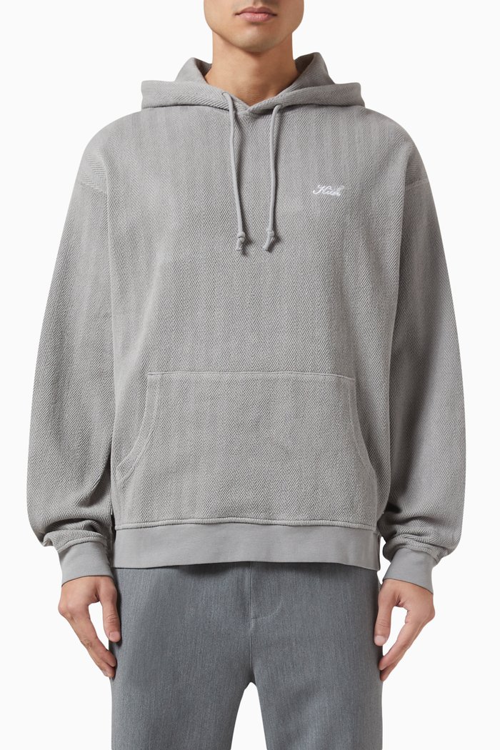 

Williams III Hoodie in Cotton Fleece, Grey