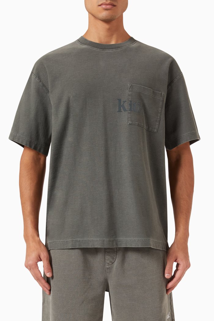 

Quinn Logo T-shirt in Cotton-jersey, Grey