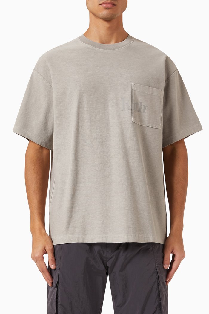 

Quinn Logo T-shirt in Cotton-jersey, Grey