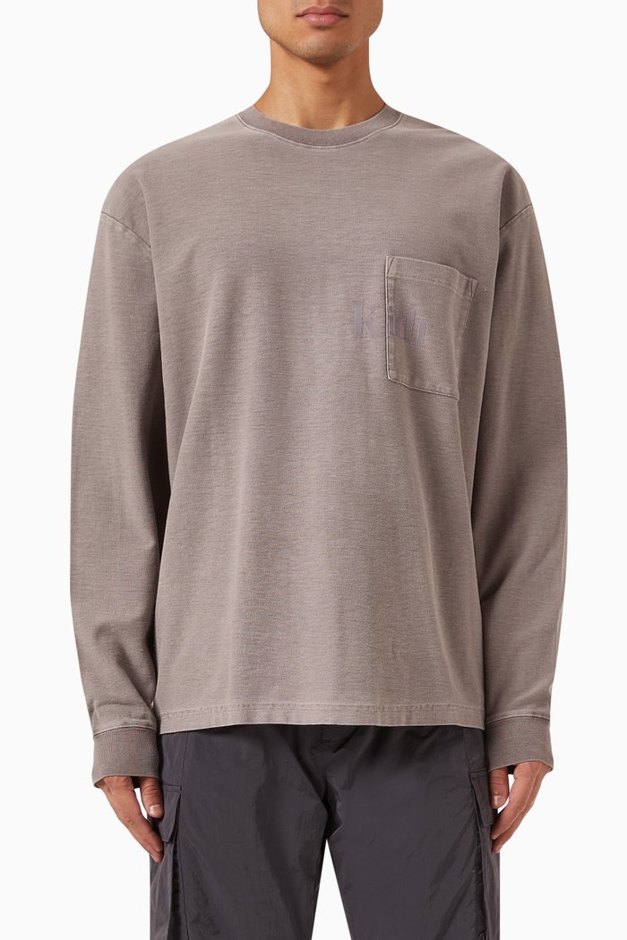 

Quinn Logo T-shirt in Cotton-jersey, Grey
