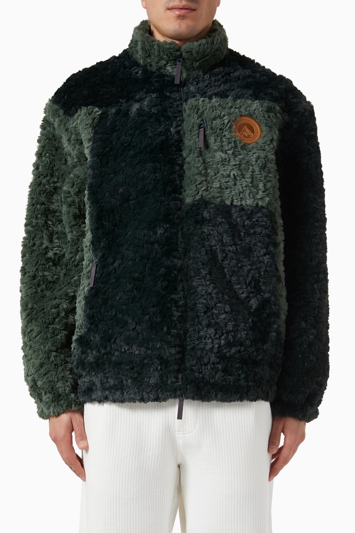 

Pinehurst Zip Jacket in Sherpa, Green