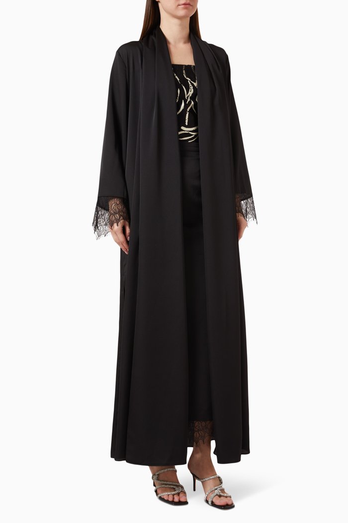 

Olivia Abaya Set in Crepe, Black