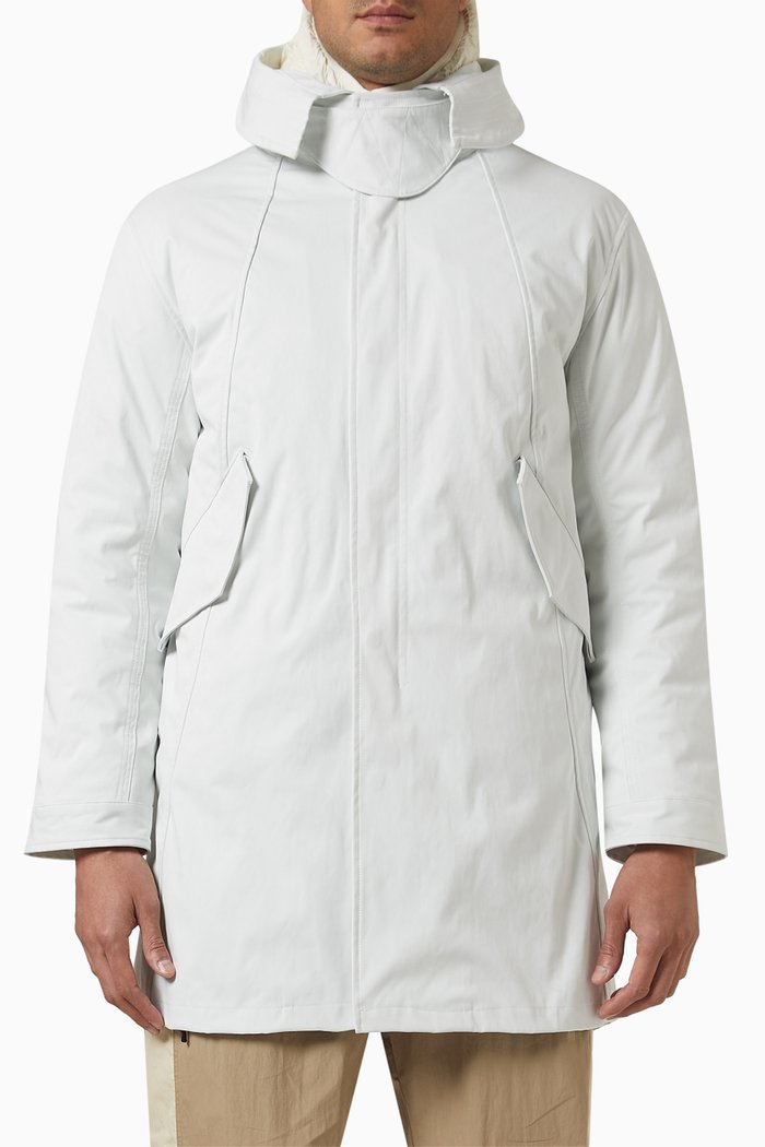 

Walton Lined Parka Jacket in Nylon-blend, Blue