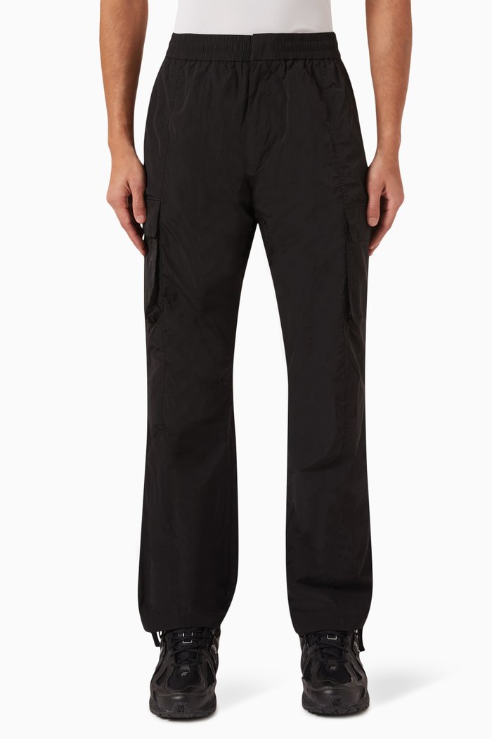 

Bristol Cargo Pants in Wrinkle-nylon, Black