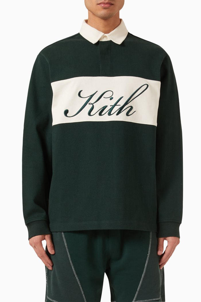 

Rugby Polo Shirt in Cotton, Green