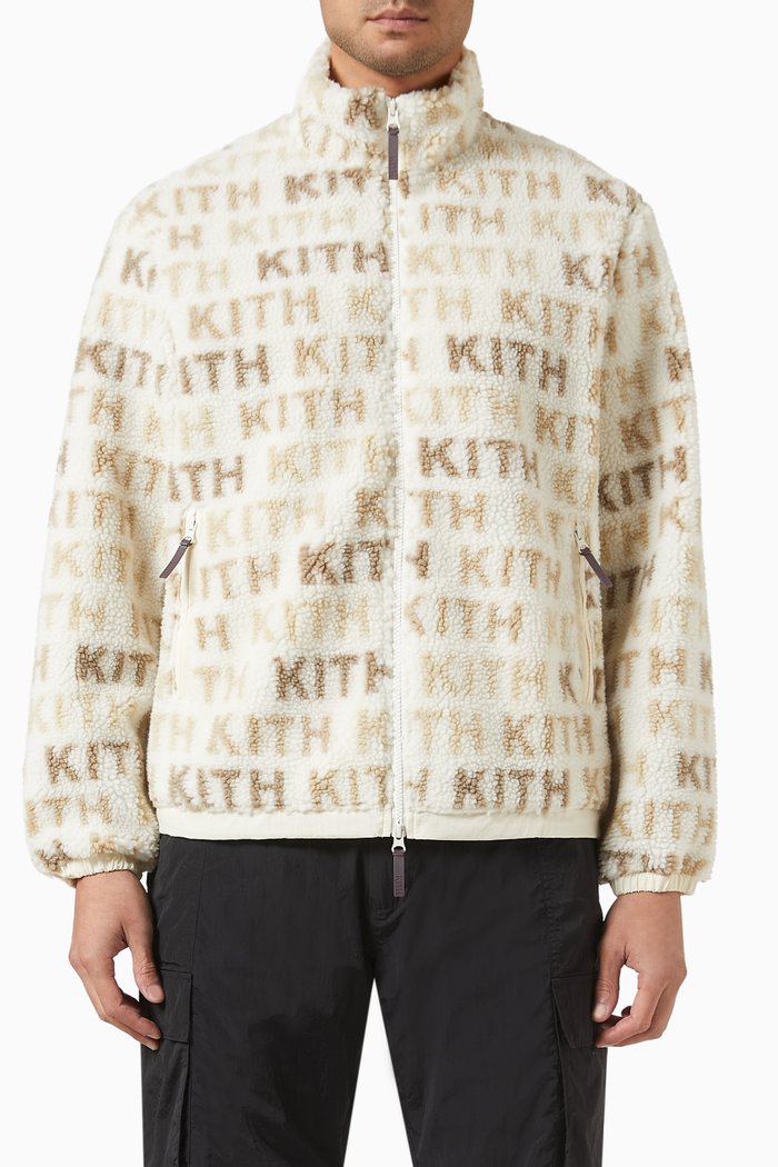 

Pinehurst Full-zip Jacket in Sherpa Jacquard, Neutral