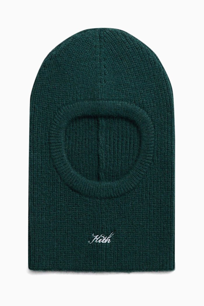 

Humboldt Balaclava in Wool-blend Knit, Green