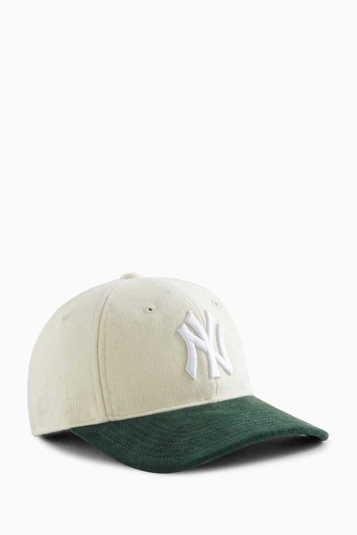 x Yankees '47 Unstructured Fitted Cap in Wool & Suede, Multicolour