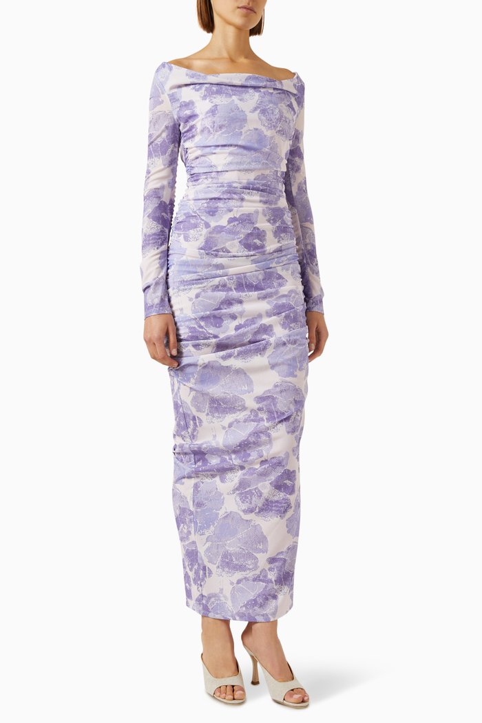 

Solana Maxi Dress in Stretch-nylon, Purple