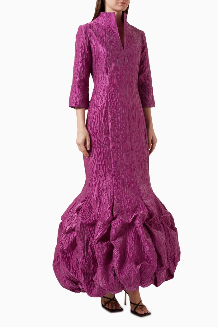 

Entrance Gown in Jacquard, Purple